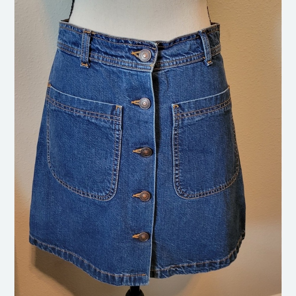 Zara Blue Denim Skirt